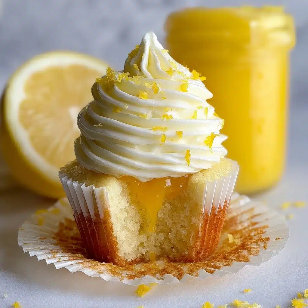 Lemon Cupcakes with Lemon Curd Filling Recipe