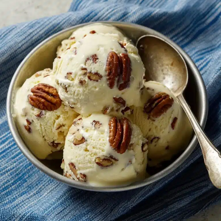 Homemade Butter Pecan Ice Cream Recipe