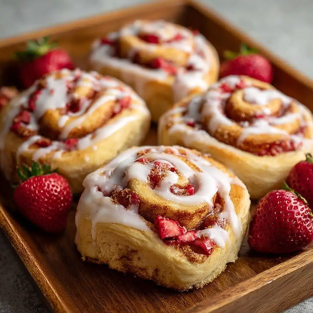 Strawberry Cheesecake Cinnamon Rolls Recipe