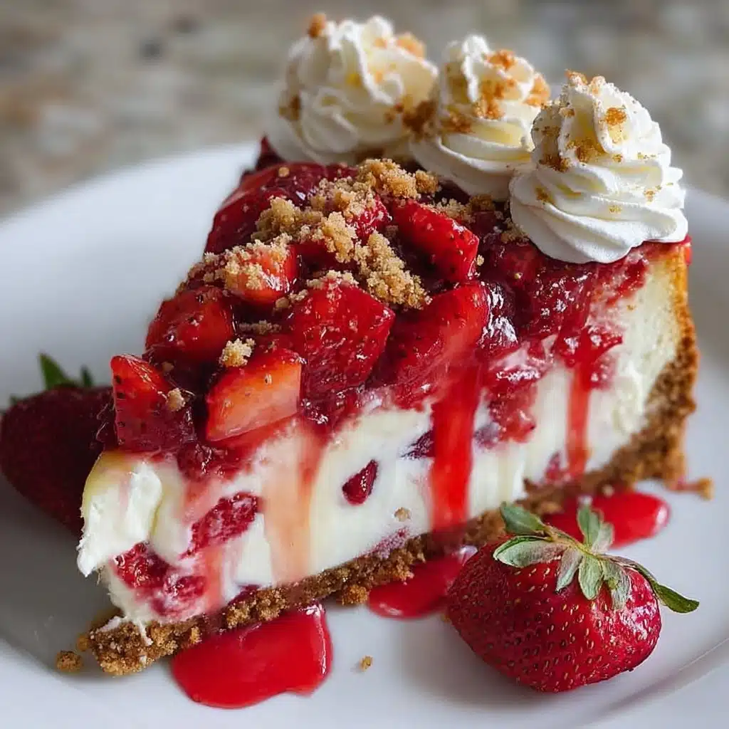 Strawberries & Cream Cheesecake Recipe