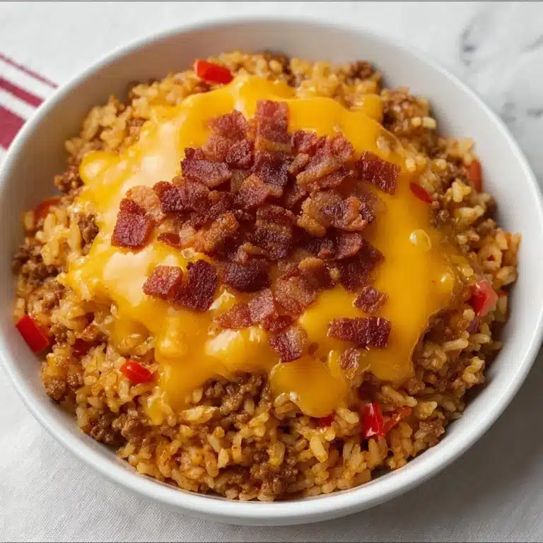 Bacon Cheeseburger Rice Skillet Recipe