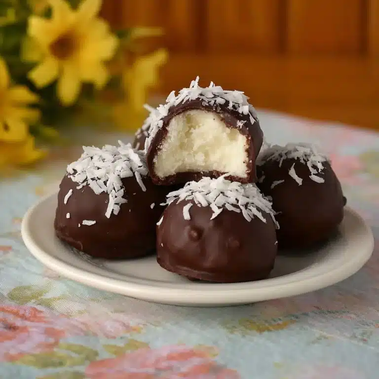 No Bake Coconut Cream Balls Recipe