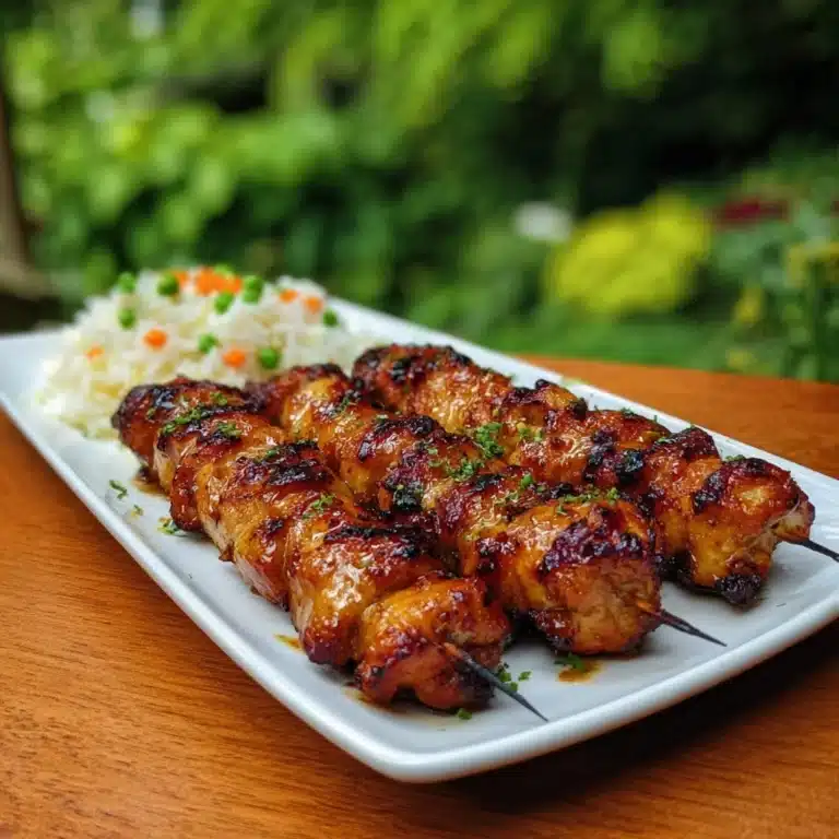 Grilled Thai Coconut Chicken Skewers Recipe