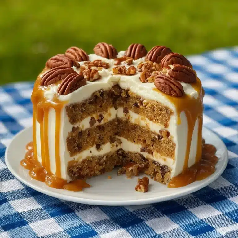 Butter Pecan Praline Poke Cake Recipe