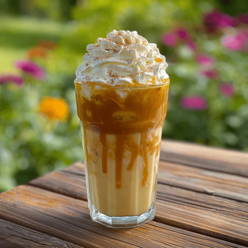 Pumpkin Spice Latte Frappuccino Recipe - Recipe Image