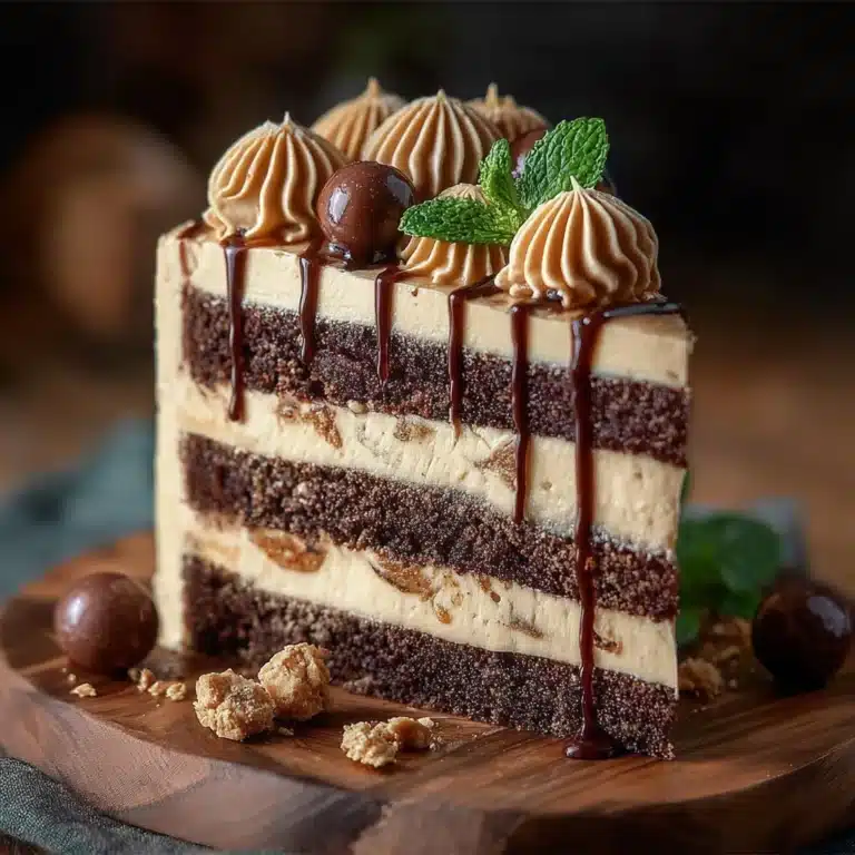 Chocolate Layer Cake with Vanilla Buttercream & Ganache Recipe