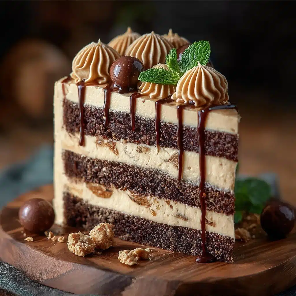 Chocolate Layer Cake with Vanilla Buttercream & Ganache Recipe