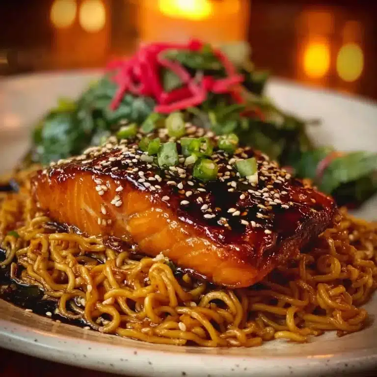 Teriyaki Salmon with Sesame Noodles Recipe