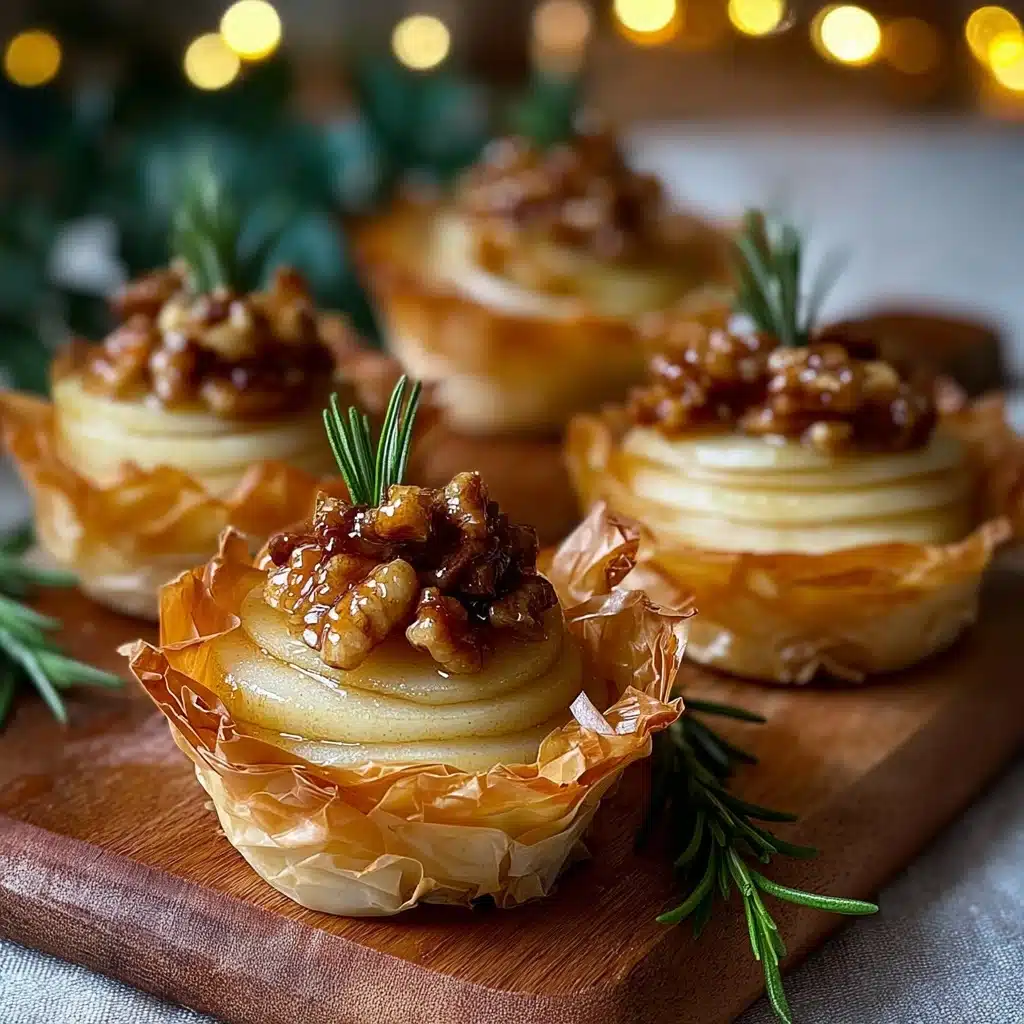 Pear & Brie Honey Cups Recipe
