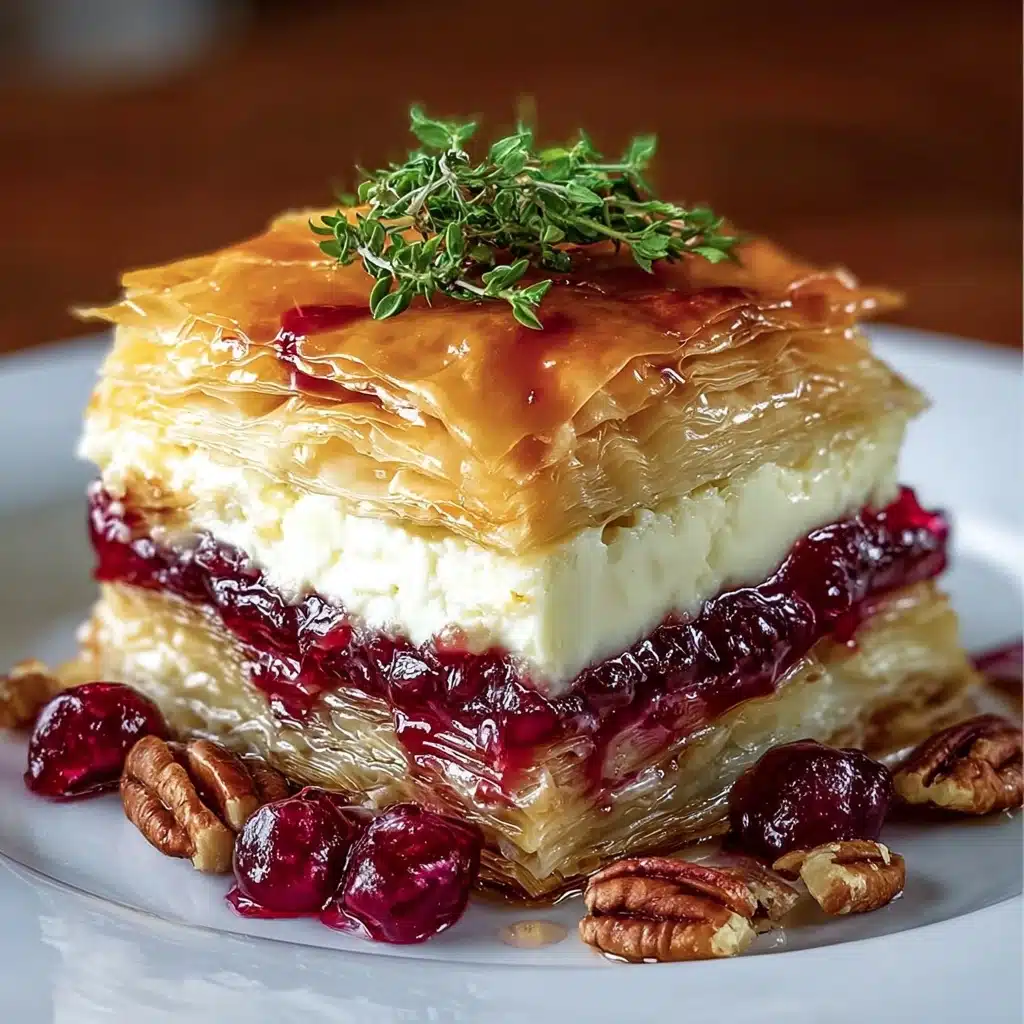 Festive Brie Phyllo Layers Recipe