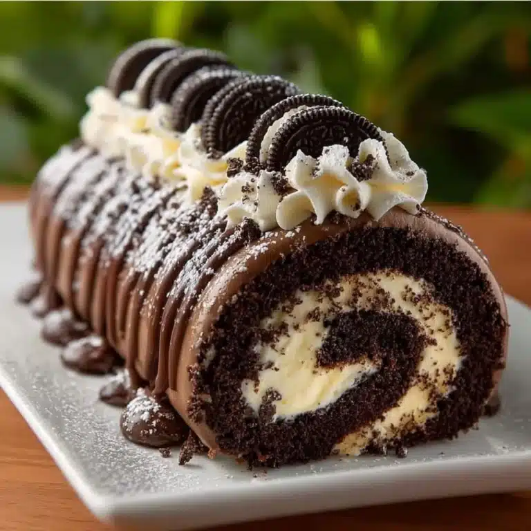 Oreo Cream Chocolate Roll Recipe