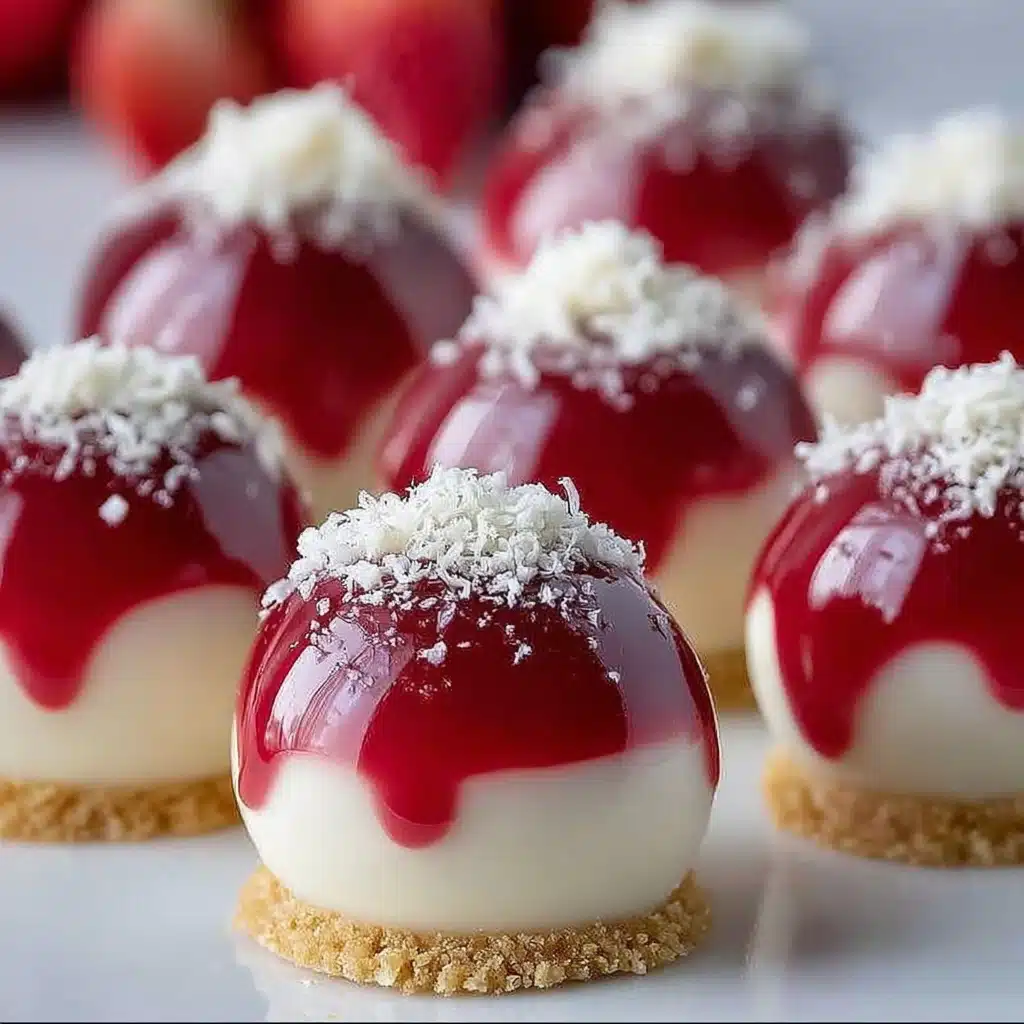 White Chocolate Strawberry Cheesecake Bites Recipe