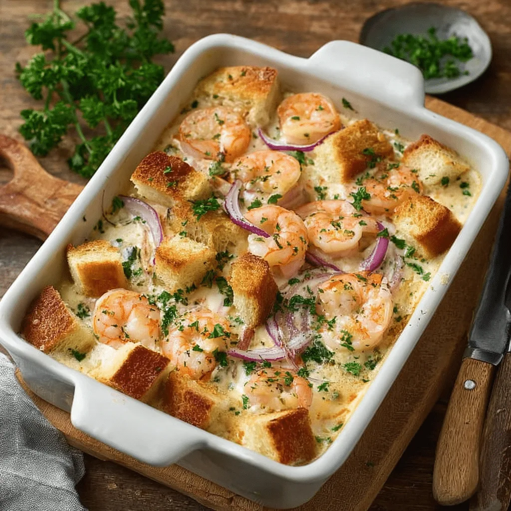 Creamy Seafood & Cheese Bread Bake Recipe - Recipe Image