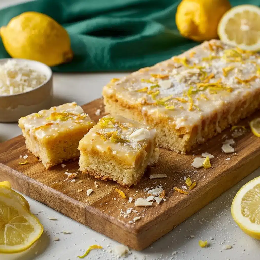 Golden Yuzu Coconut Slice Recipe