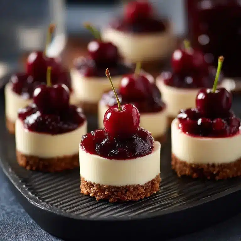 Mini Cherry Cheesecakes Recipe