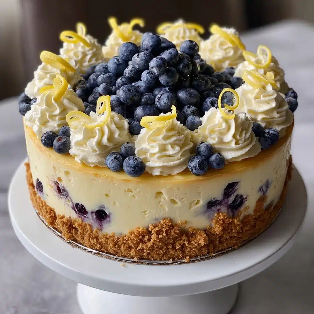 Blueberry Lemon Cheesecake Cake Recipe - Recipe Image