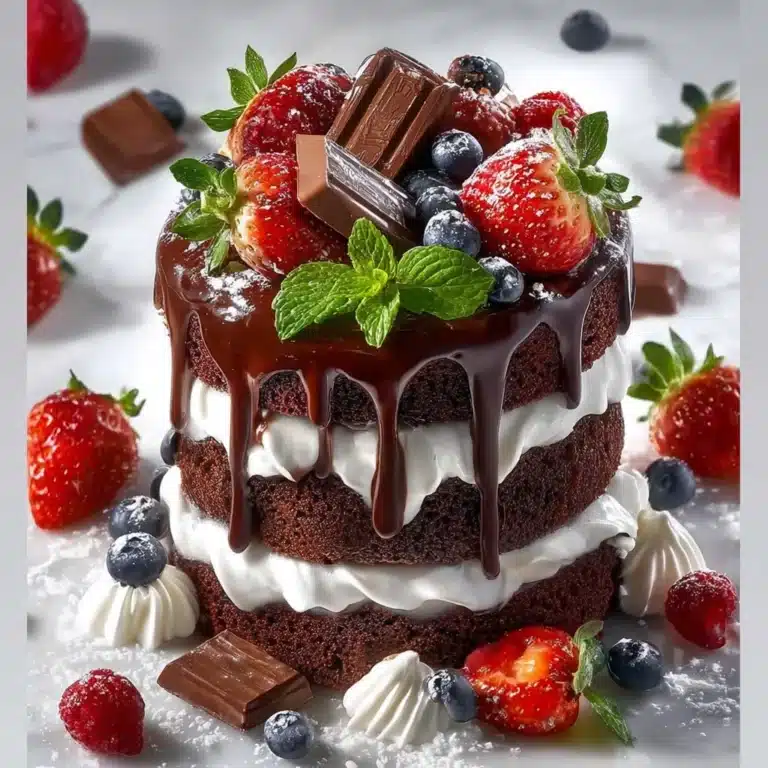 Chocolate Strawberry Layer Cake Recipe