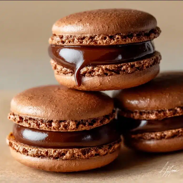 Chocolate Ganache Macarons Recipe