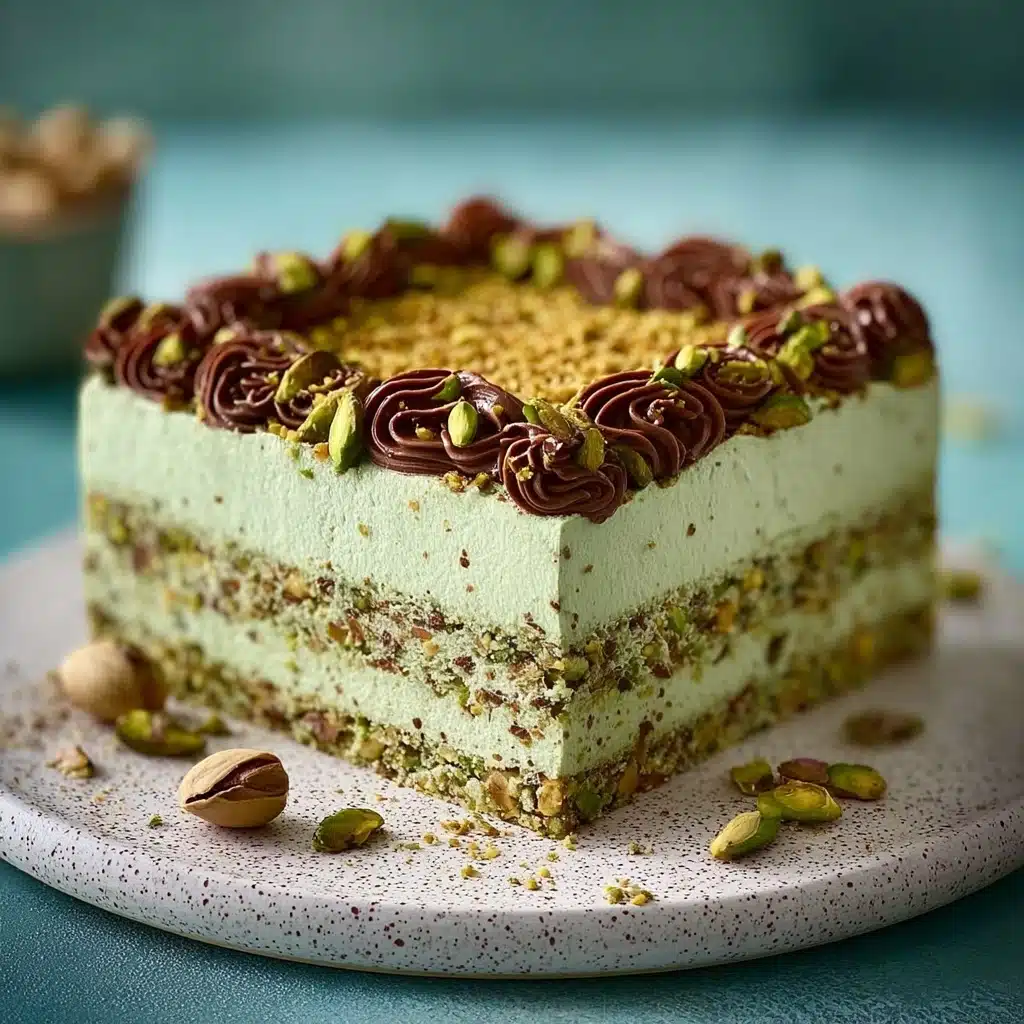 Exquisite No-Bake Pistachio Delight: A Cake to Remember Recipe