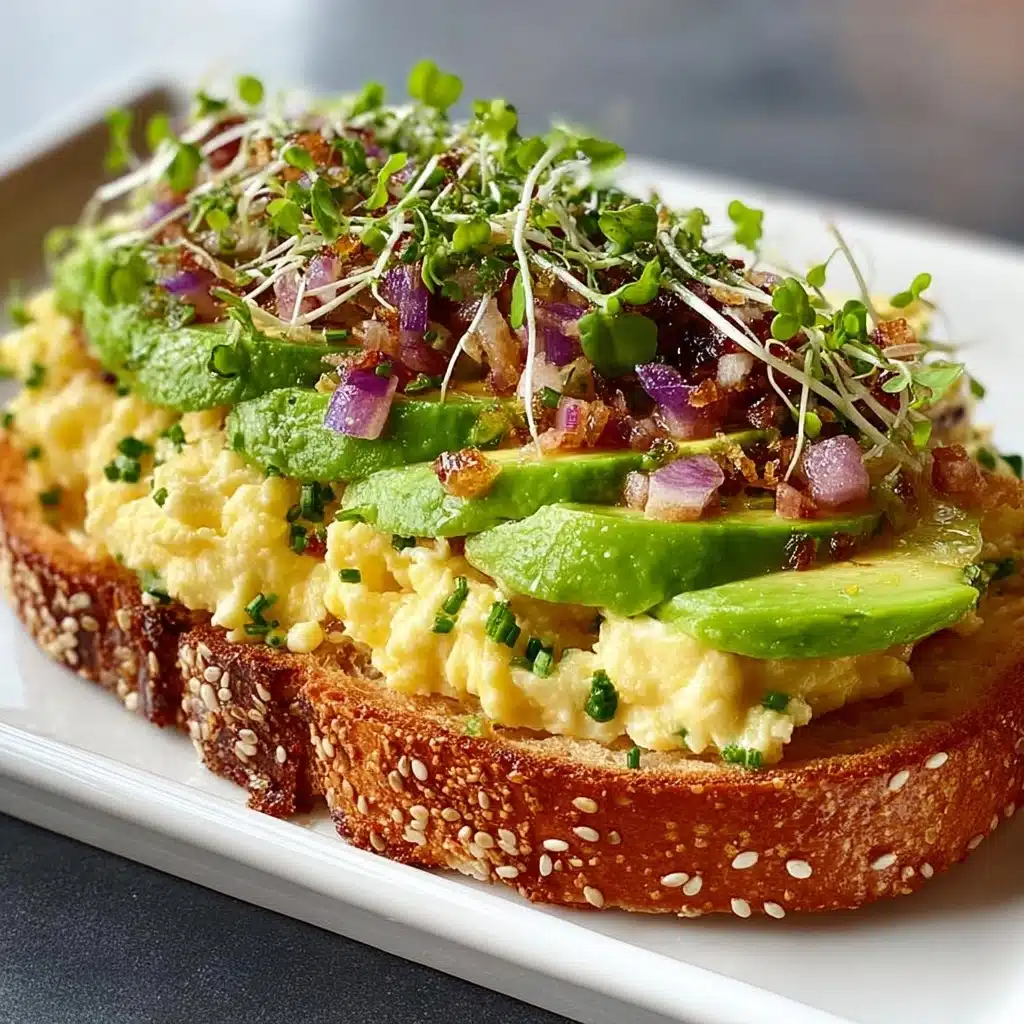 Avocado Toast with Pickled Onions Recipe - Recipe Image