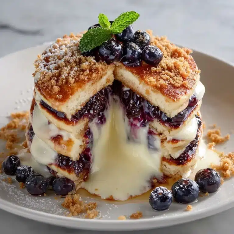 Blueberry Cheesecake Pancakes Recipe