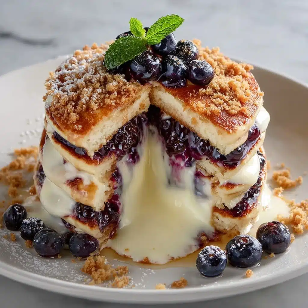 Blueberry Cheesecake Pancakes Recipe - Recipe Image