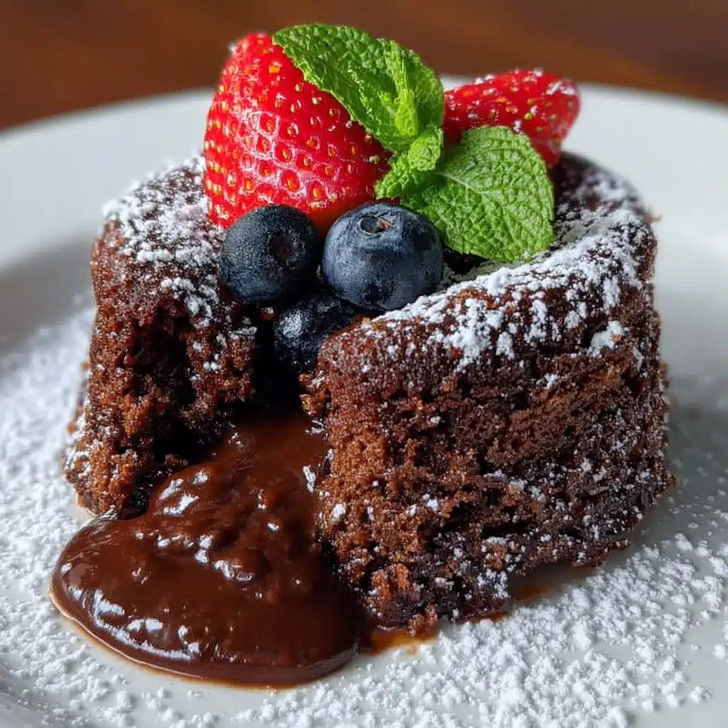 Molten Chocolate Lava Mug Cake Recipe - Recipe Image