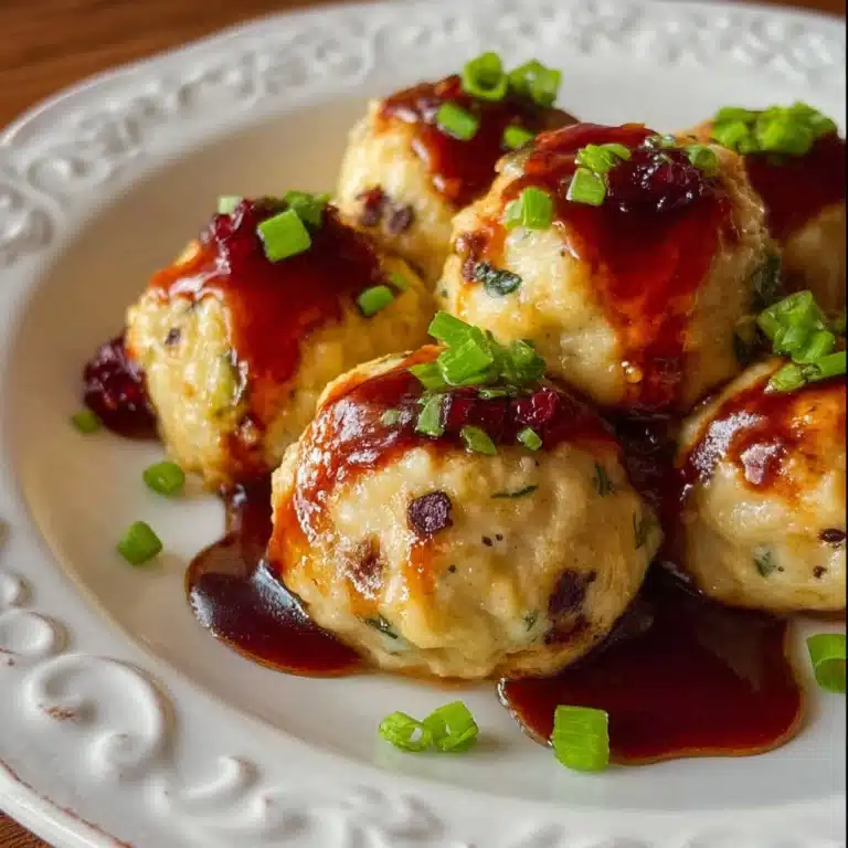 Cranberry Turkey Stuffing Balls Recipe