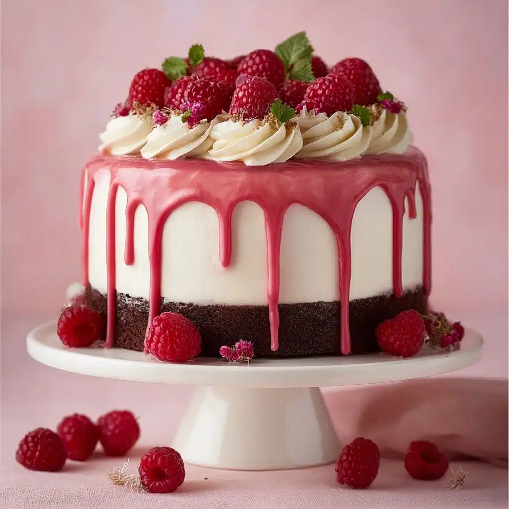 Summer Chocolate Raspberry Drip Cake Recipe