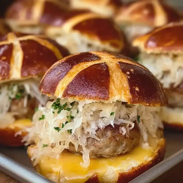 Oktoberfest Bratwurst Beer Cheese Sliders Recipe