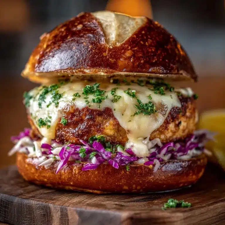 Oktoberfest Maple Mustard Chicken Burger Recipe