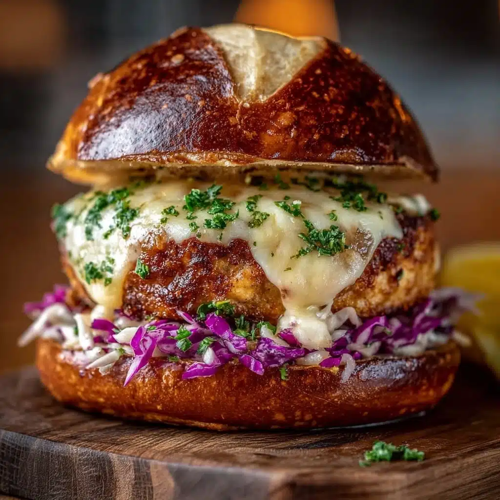 Oktoberfest Maple Mustard Chicken Burger Recipe