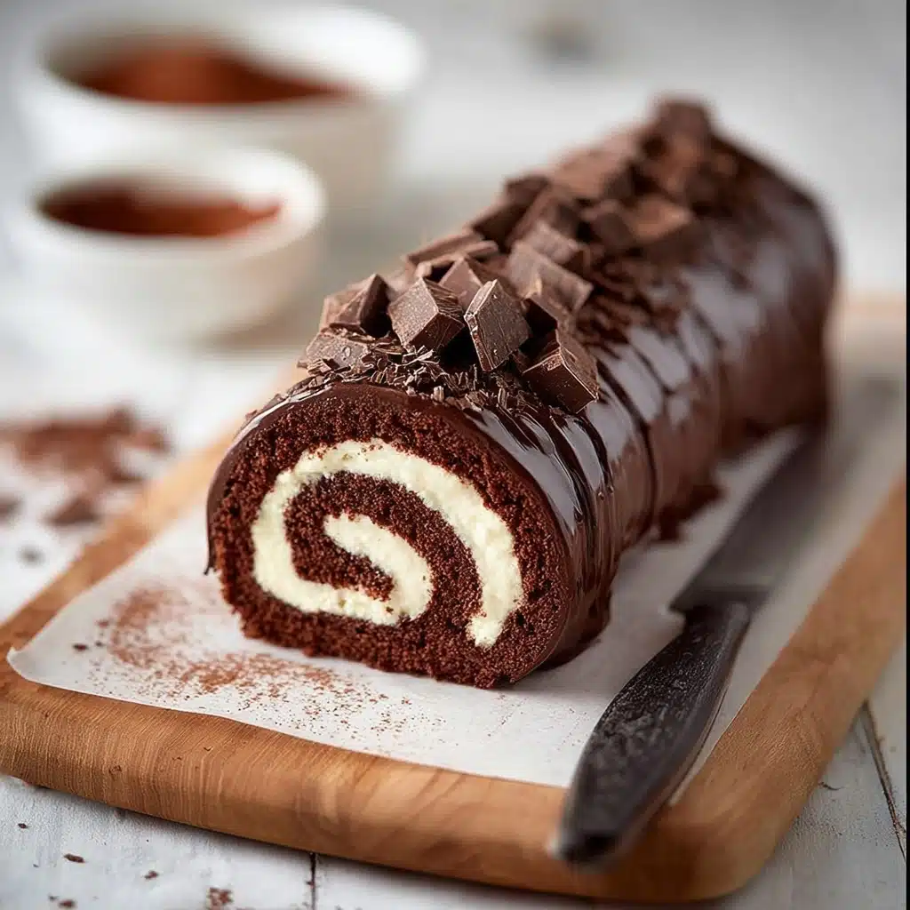 Chocolate Swiss Roll Cake Recipe