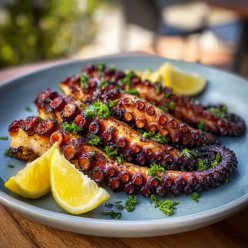 Grilled Octopus with Lemon & Olive Oil Recipe