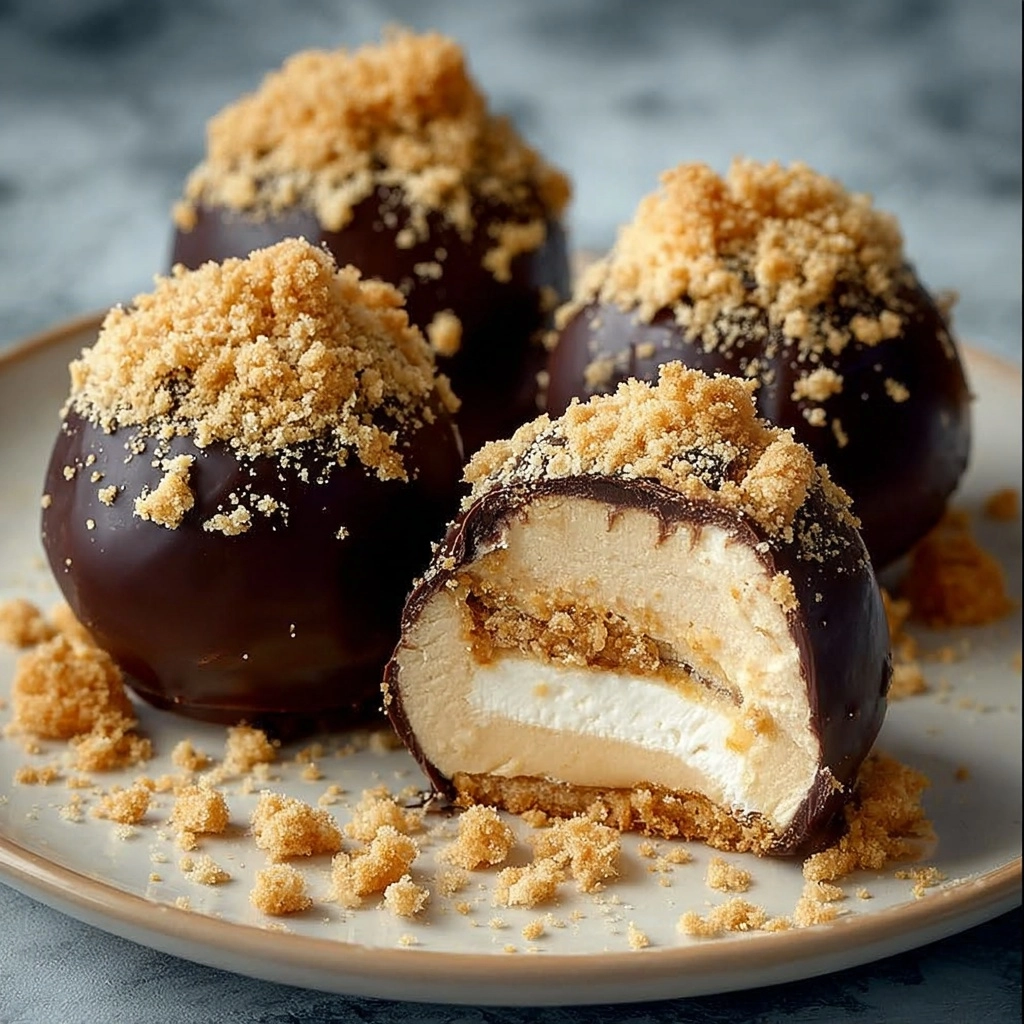 Chocolate Caramel Cheesecake Bites Recipe - Recipe Image