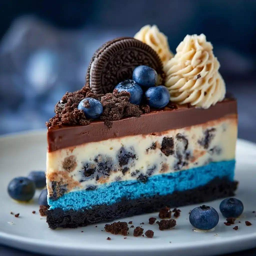 Blueberry Oreo Cheesecake Recipe - Recipe Image