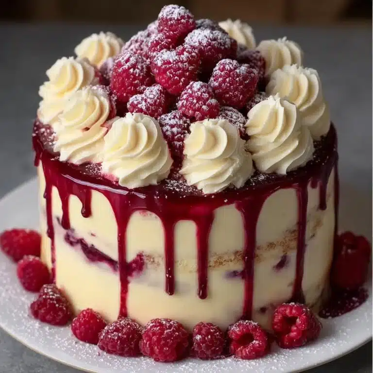 Raspberry Chocolate Drip Cake Recipe