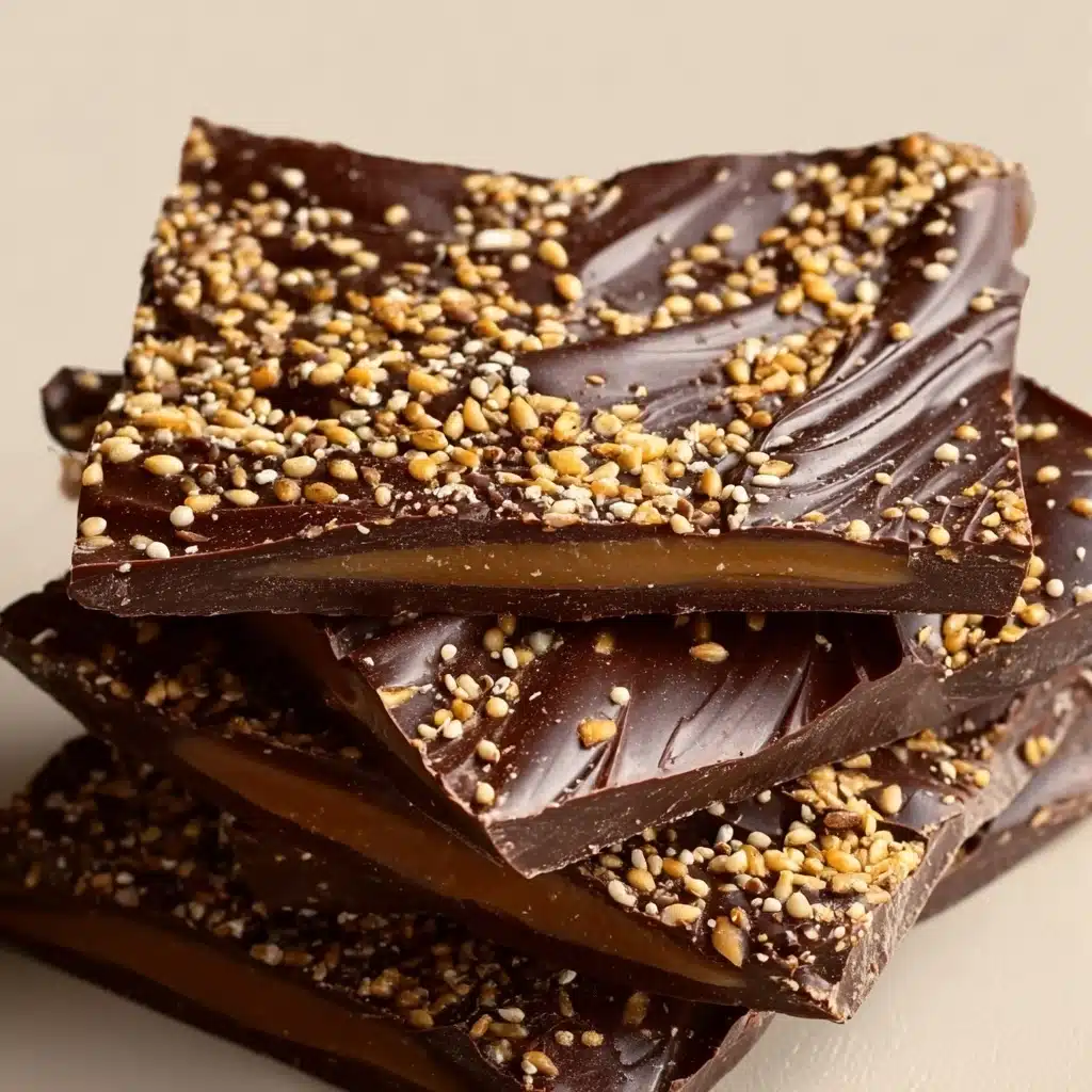 Seeded Tahini and Chocolate Bark Recipe - Recipe Image