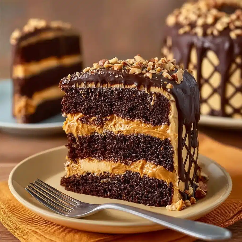 Decadent Chocolate Peanut Butter Cake Recipe - Recipe Image