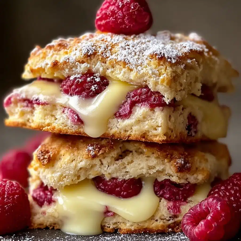 Easy Lemon Raspberry Scones Recipe - Recipe Image