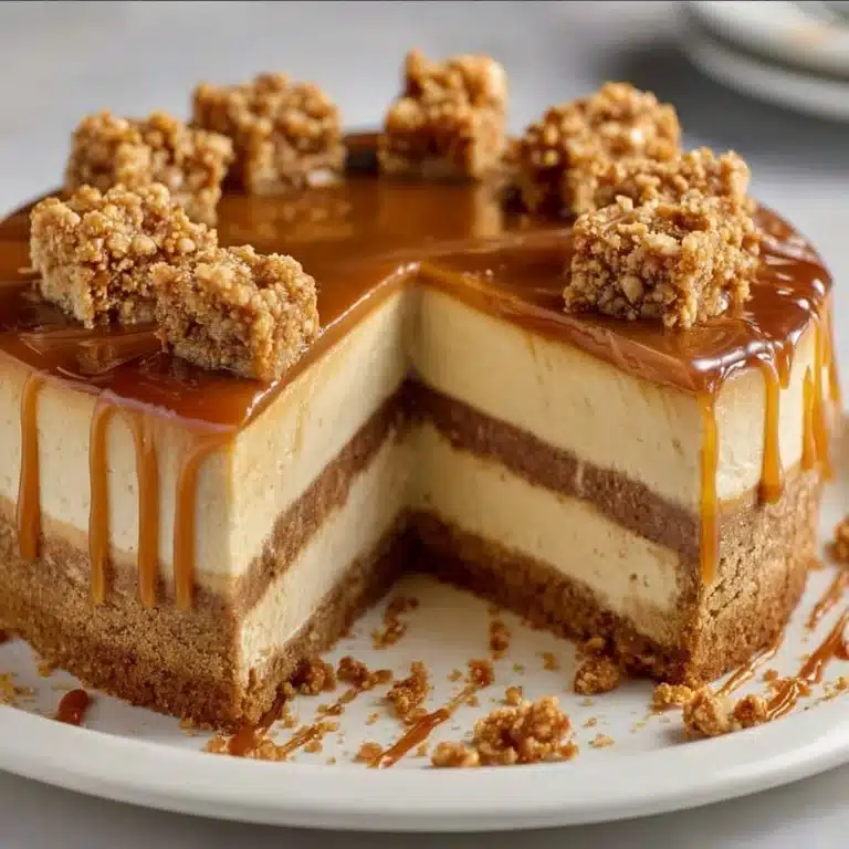 Decadent Caramel Crunch Cake Recipe