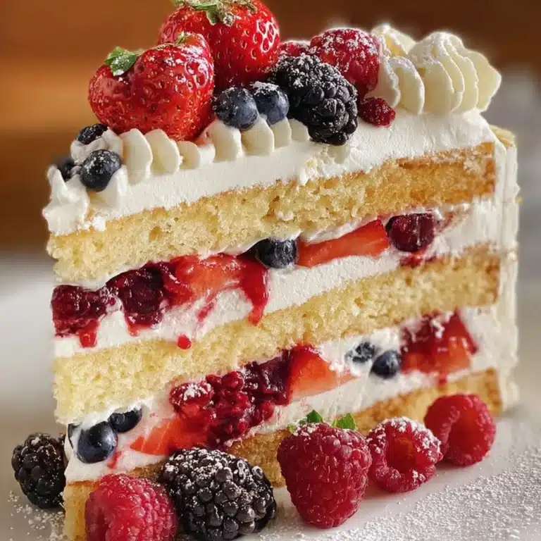 Fresh Berry Chantilly Layer Cake Recipe