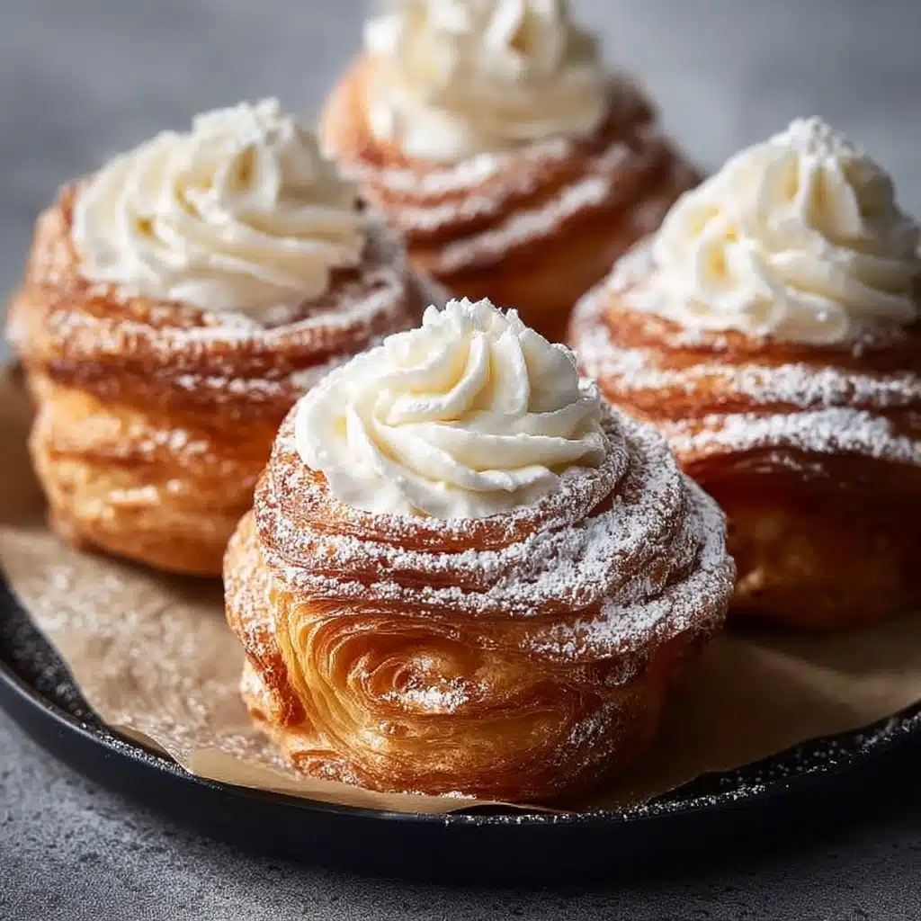 Delightful Swirled Cream Pastries Recipe - Recipe Image