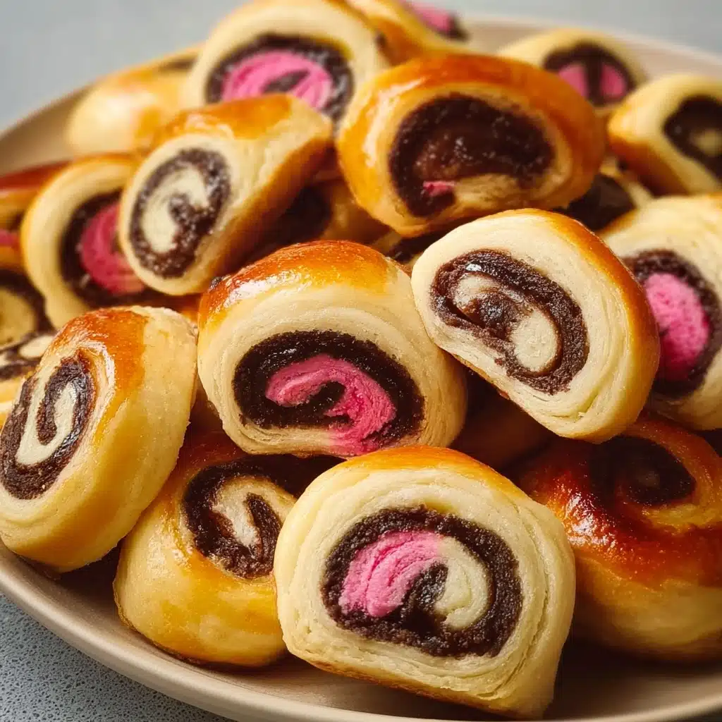 Colorful Swirl Pastry Treats Recipe