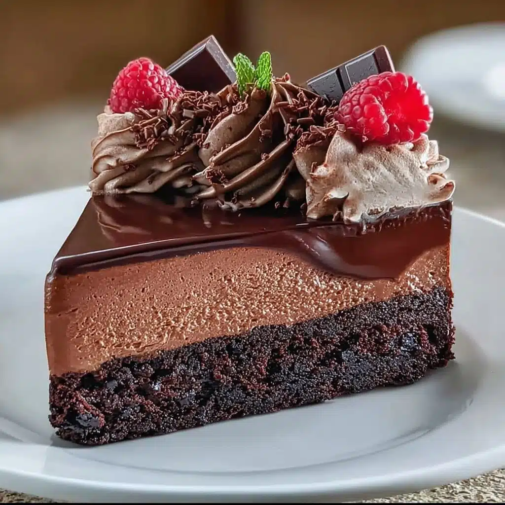 Rich Chocolate Mousse Cake Recipe - Recipe Image