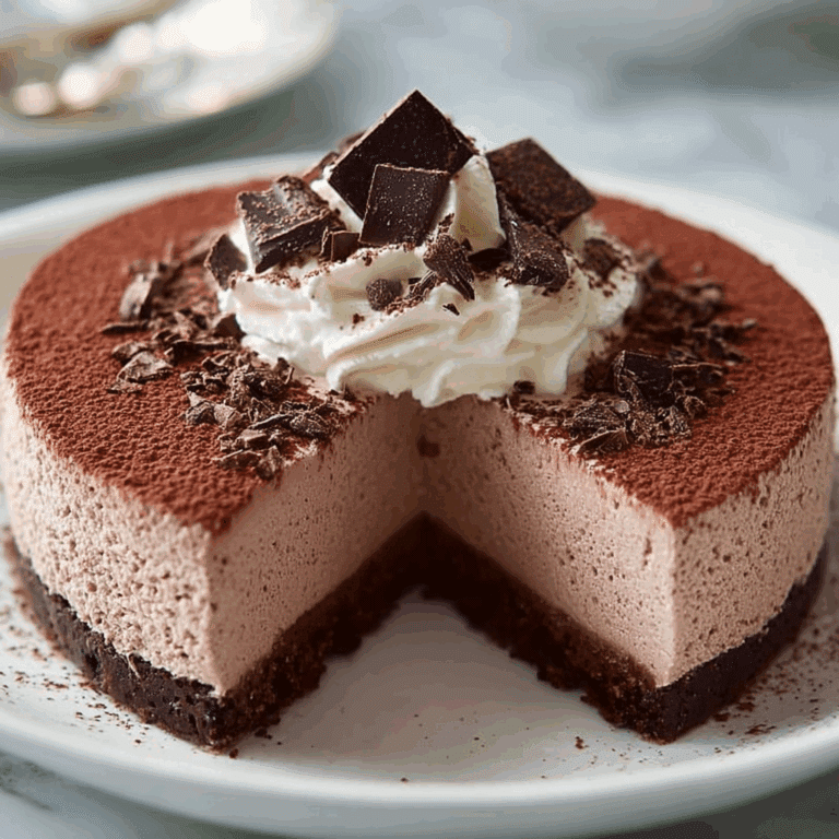 No-Bake Chocolate Mousse Cake Recipe