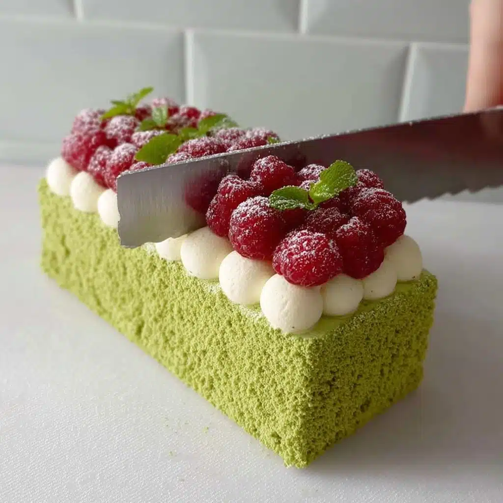 Vibrant Matcha Raspberry Cake Bliss Recipe - Recipe Image