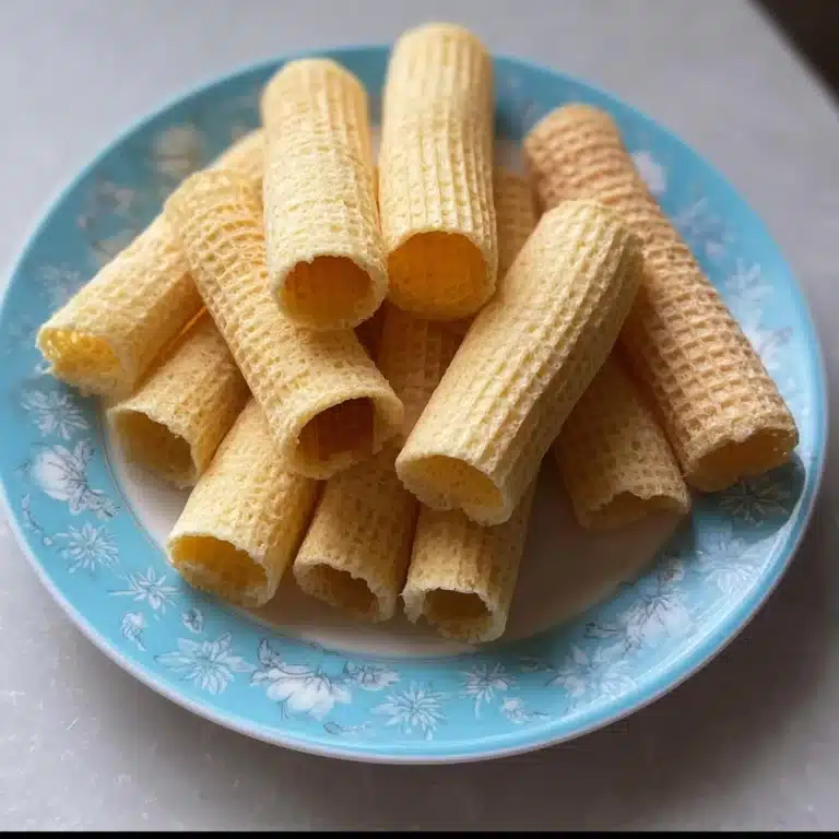 Crispy Golden Waffle Rolls Recipe