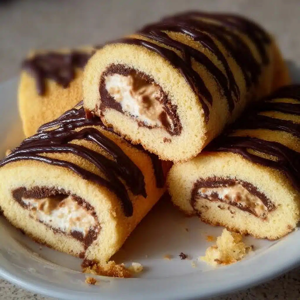 Tempting Zebra Cake Rolls Recipe - Recipe Image