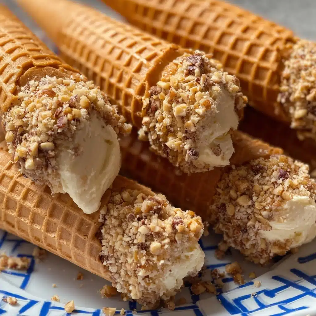 Decadent Nutty Waffle Cones Recipe